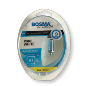 BOSMA 12V 60/55W H4 (PURE WHITE)